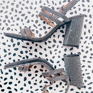 A New Day Sparkly Chunky Heels